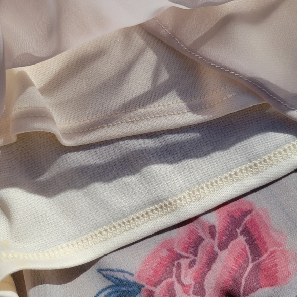 NWOT Peach Love California oFloral Chiffon Shorts - Picture 7 of 11